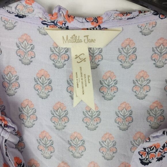 $69 Matilda Jane Women’s Large Purple Delicate Top - Picture 3 of 8